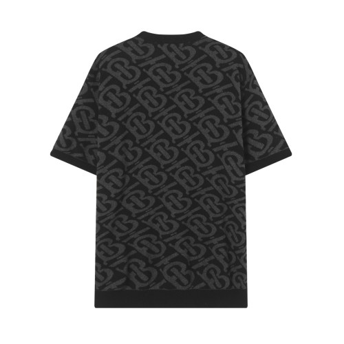 高品質  バーバリー 激安偽物 クルーネックニット定番ジャカードクラフトセーター半袖Tシャツ