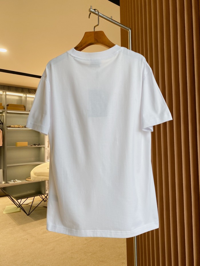 【限定】 バーバリー スーパーコピー マイクロロゴ入りコットンのゆったり半袖Tシャツ