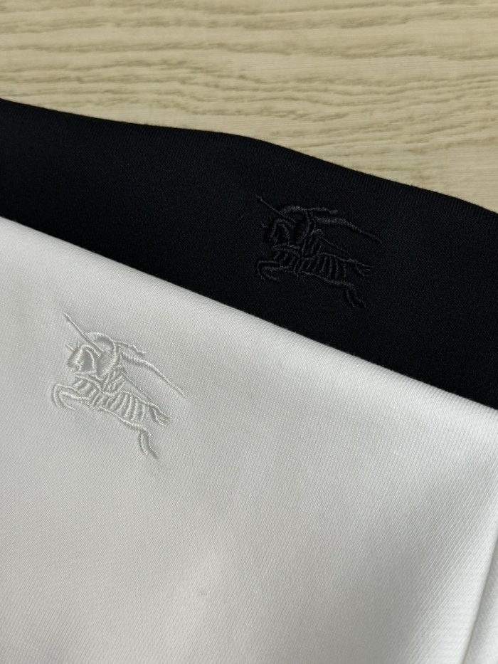 一目惚れ♪  バーバリー スーパーコピー 25ss秋の定番戦馬刺繍LOGOカップル丸首パーカー2色