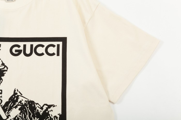 追跡付 グッチ コピー 雪山シリーズスキープリント半袖Tシャツ