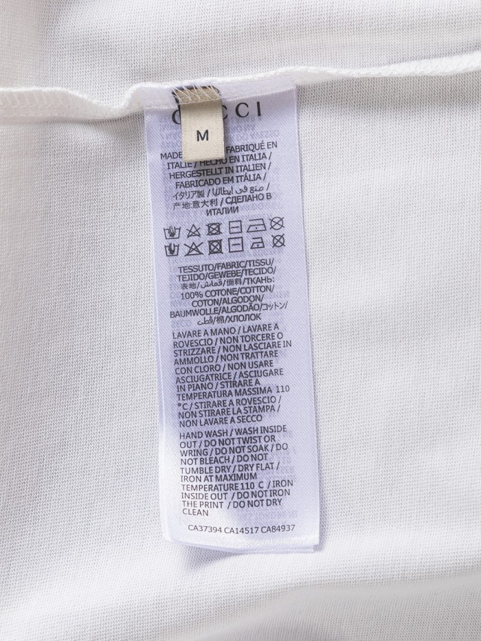 使い勝手良し グッチ n級品 胸ダブルG 2色の文字の刺繍🪡ロゴ襟カフススプライシングＴシャツ