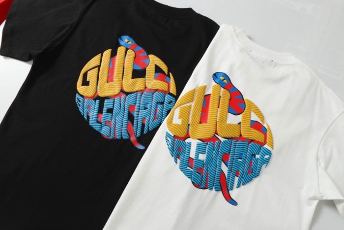 使い勝手良し グッチ 激安偽物 Gucci X Balenciagaグッチ連名25 ssロゴプリントクルーネックTシャツ半袖