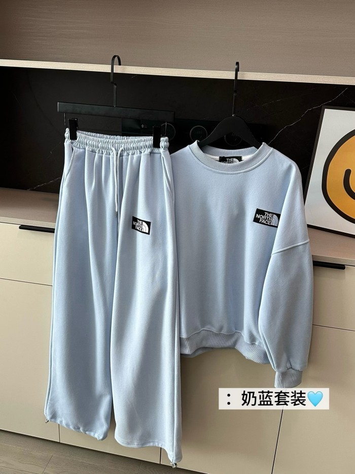 【限定】ザノースフェイス 偽物通販  刺繍ショート丈スウェットパンツスーツ