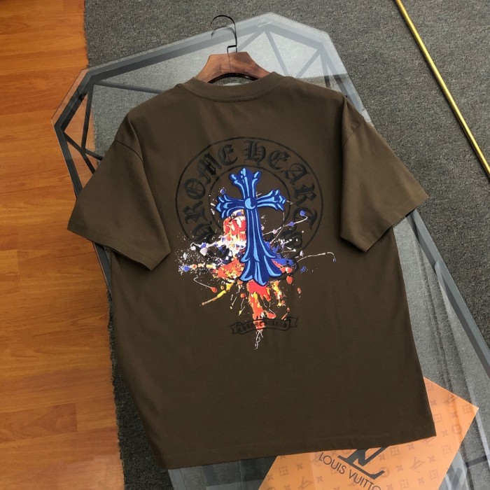 稀少 クロムハーツ スーパーコピー 2025新作刺繍グラフィティプリント半袖Tシャツ
