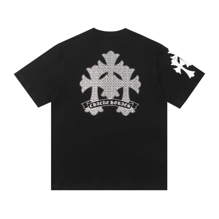 高品質 クロムハーツ 激安通販 十字架半袖Tシャツ