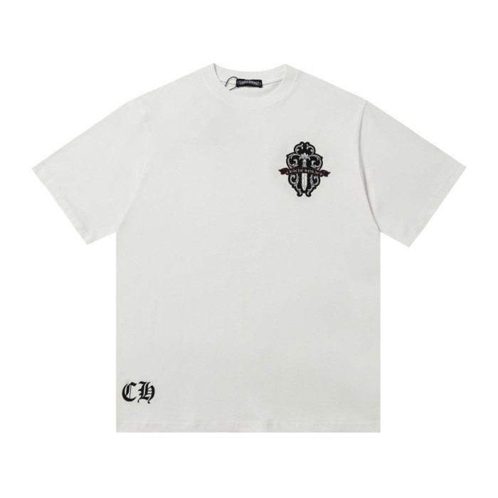 新作 クロムハーツ 偽物通販  重工業サンスクリットクロス半袖Tシャツ