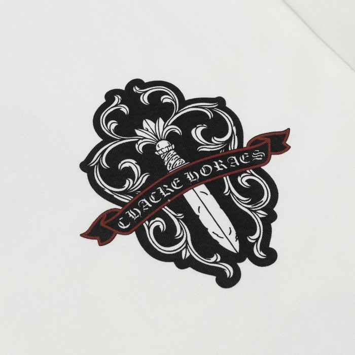 新作 クロムハーツ 偽物通販  重工業サンスクリットクロス半袖Tシャツ