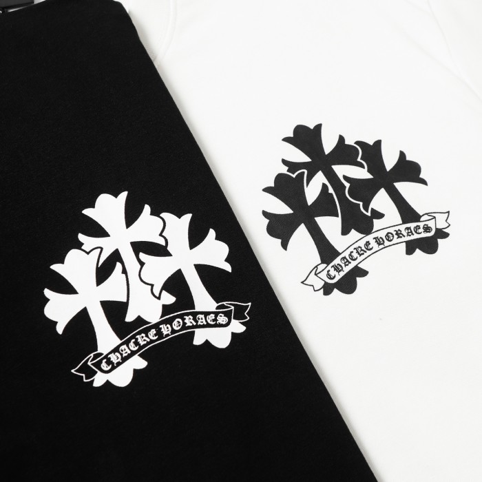 高品質 クロムハーツ 激安通販 十字架半袖Tシャツ