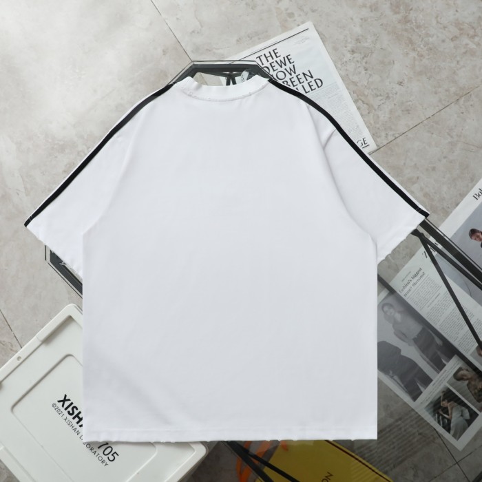 新作 アディダス コピー BalenciagaXアディダス連名シリコンクルーネック半袖Tシャツ