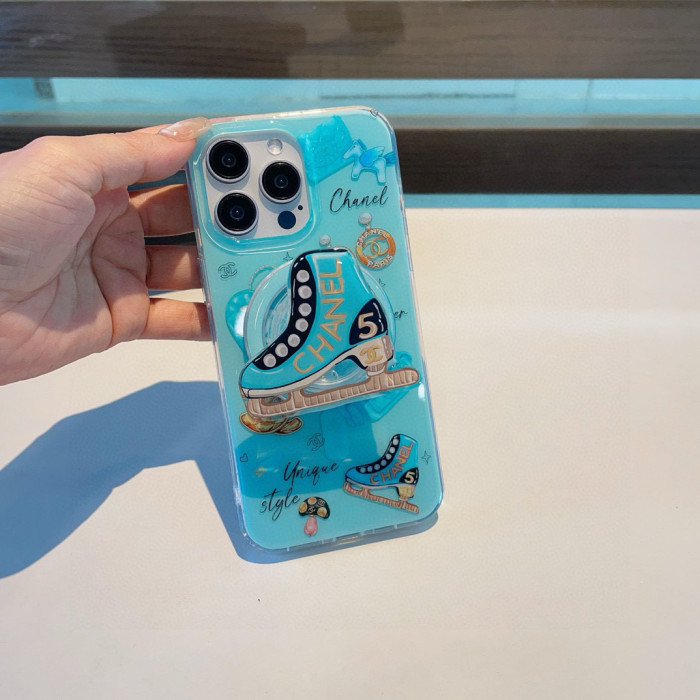 新作 シャネル 偽物通販 の磁気吸引ケースに滴下ゴムホルダーを組み合わせた携帯ケース
