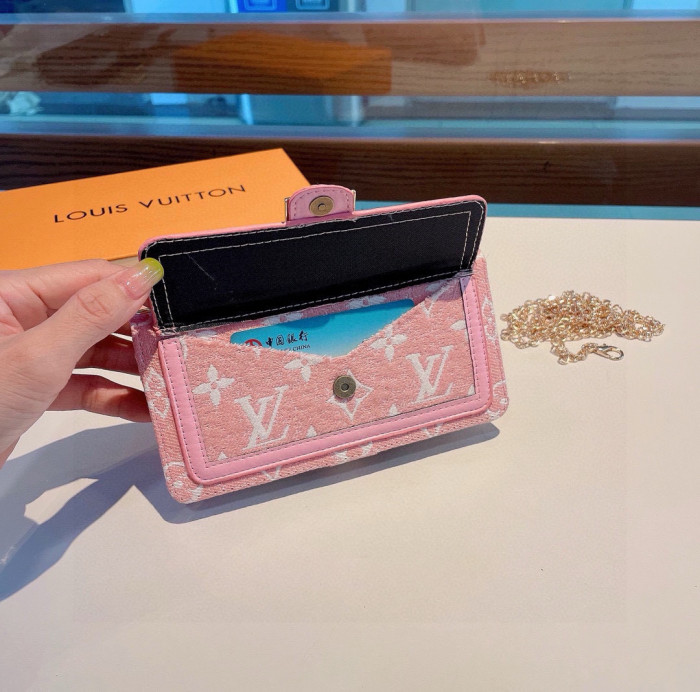 入手困難 ルイヴィトン n級品 LV刺繍携帯バッグ