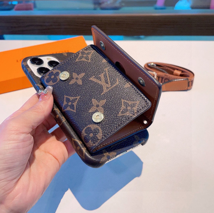使い勝手良し ルイヴィトン 激安通販 Lv三つ折りのパスケース斜め掛けの携帯ケース
