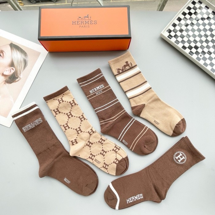 稀少 エルメス 偽物通販  定番ショートソックス