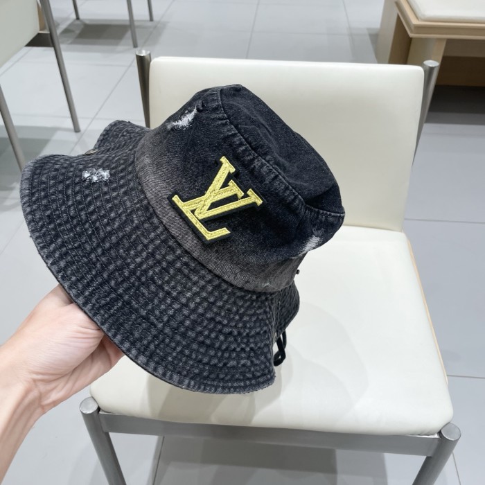入手困難 ルイヴィトン n級品 復古破洞登山帽子女性春夏釣り日除け韓国版個性的な百合漁師帽