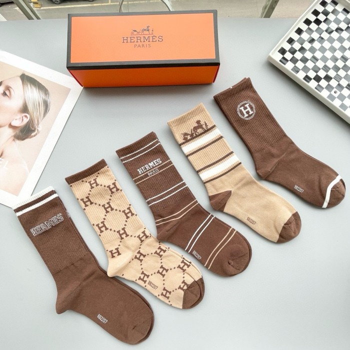 稀少 エルメス 偽物通販  定番ショートソックス
