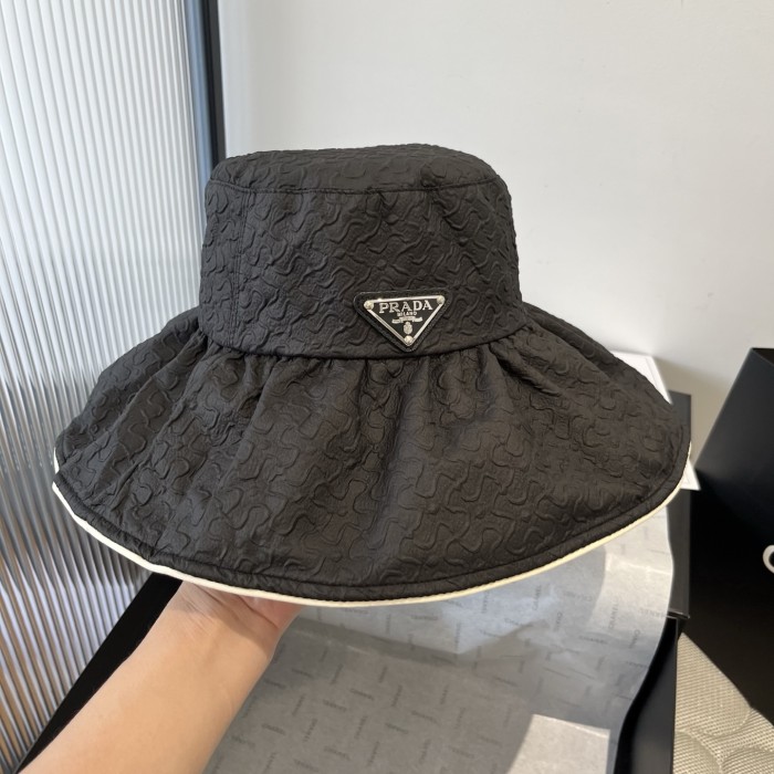 【限定】プラダ 激安偽物 のフリル漁師帽