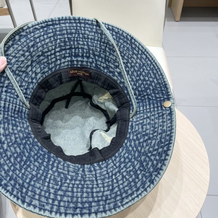 高品質  ルイヴィトン コピーおすすめ 復古破洞登山帽子女性春夏釣り日除け韓国版個性的な百合漁師帽
