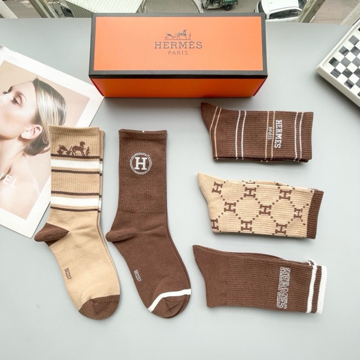 稀少 エルメス 偽物通販  定番ショートソックス