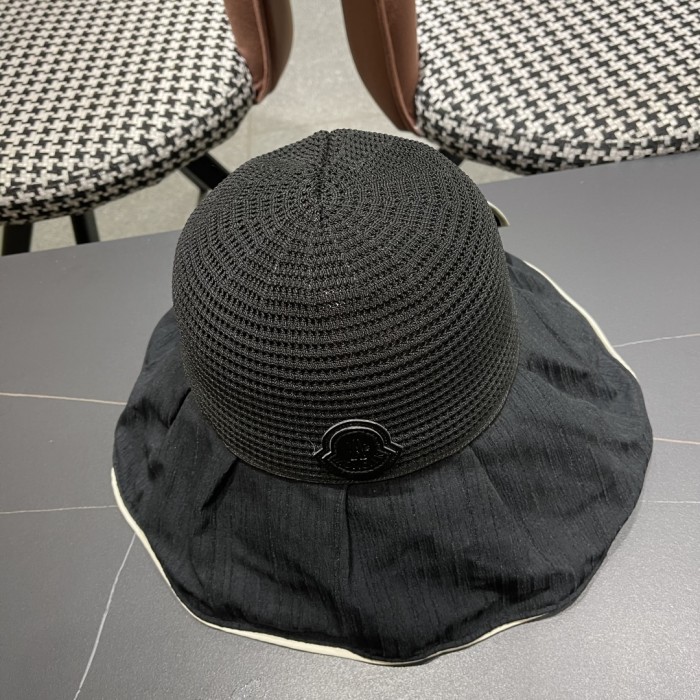 日本未入荷 モンクレール 激安通販 2025新型漁師帽女春夏日よけサンバイザー大縁帽