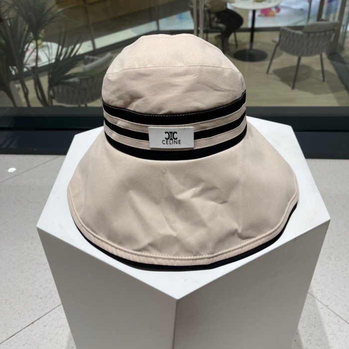 新作 セリーヌ コピー の夏の新型空頂漁師帽日焼け止め屋外での折りたたみ式日除け帽子女性百合太陽帽子