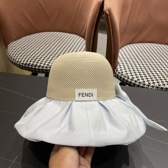 超奇跡の入荷☆ フェンディ 偽物通販  の顔を隠す黒ピーマン日焼け止め大沿漁師帽