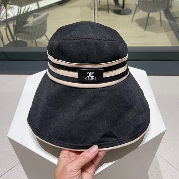 追跡付 セリーヌ 激安通販 の夏の新型空頂漁師帽日焼け止め屋外での折りたたみ式日除け帽子女性百合太陽帽子
