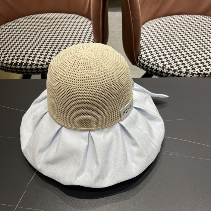 超奇跡の入荷☆ フェンディ 偽物通販  の顔を隠す黒ピーマン日焼け止め大沿漁師帽