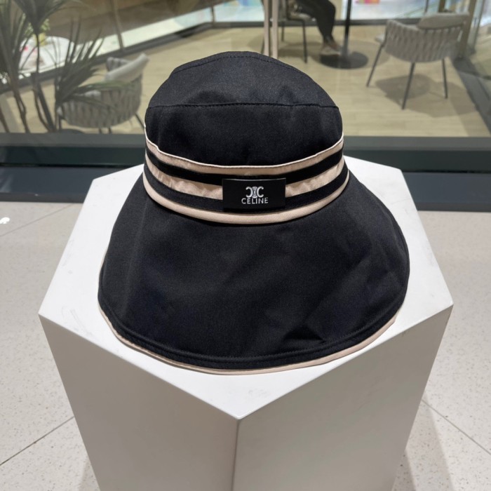 追跡付 セリーヌ 激安通販 の夏の新型空頂漁師帽日焼け止め屋外での折りたたみ式日除け帽子女性百合太陽帽子