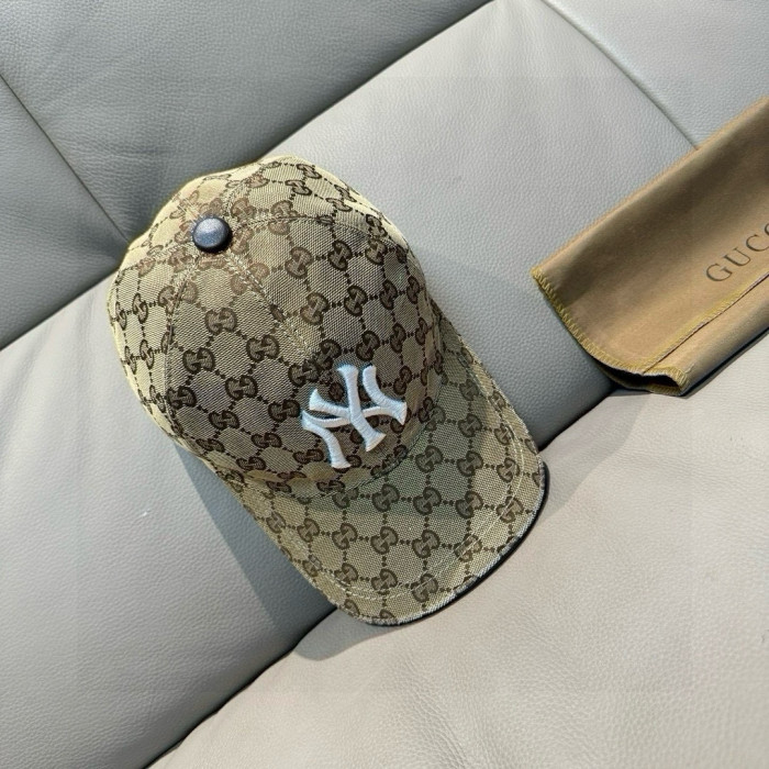 稀少 NY コピー NY&Gucci（グッチ）のコラボレーション型野球帽