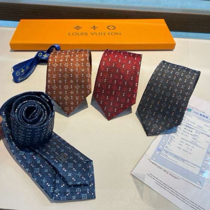 超奇跡の入荷☆ ルイヴィトン n級品 LV精緻なロゴジャカードネクタイ