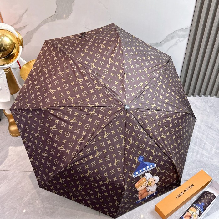 追跡付 ルイヴィトン 激安偽物 Louis Vuitton 三つ折り日焼け止め傘