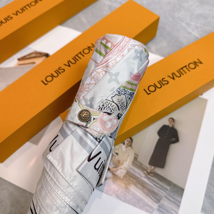 【限定】ルイヴィトン コピー Louis Vuitton 三つ折り日焼け止め傘