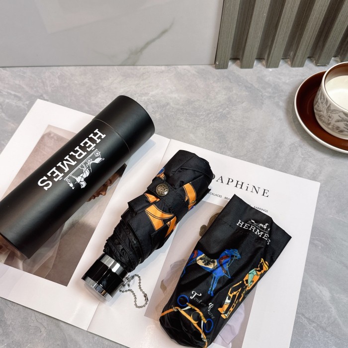 稀少 エルメス n級品 Hermes の折り畳み式晴雨傘