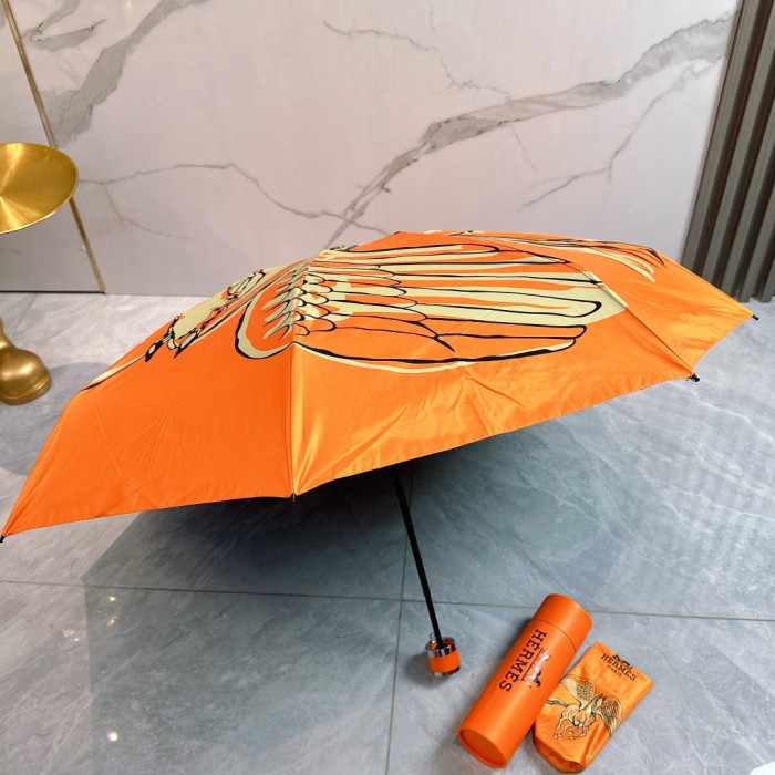 追跡付 エルメス 激安通販 Hermes の折り畳み式晴雨傘