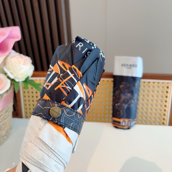 入手困難 エルメス 偽物通販  Hermes の折り畳み式晴雨傘