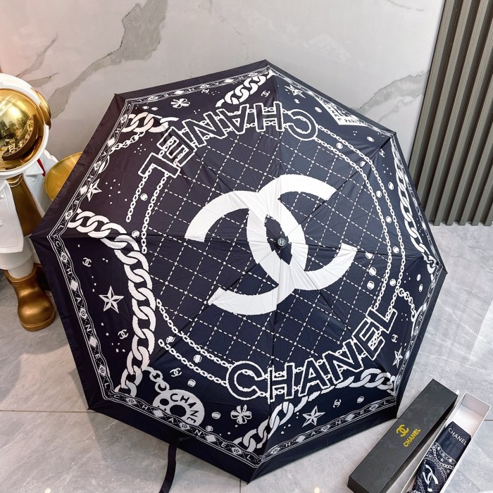 一目惚れ♪ シャネル スーパーコピー CHANEL リボン 夏の新作全自動折りたたみ晴雨傘