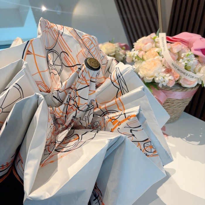 入手困難 エルメス 激安通販 Hermes の折り畳み式晴雨傘