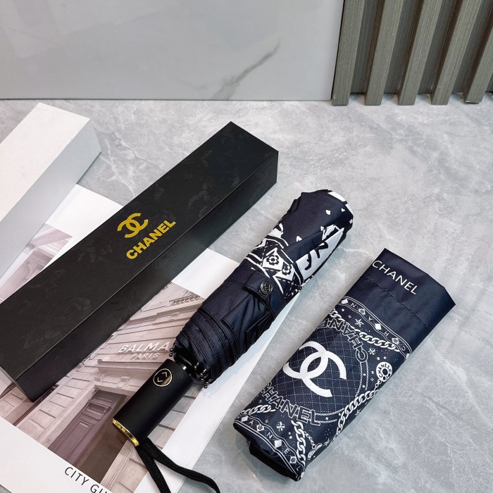一目惚れ♪ シャネル スーパーコピー CHANEL リボン 夏の新作全自動折りたたみ晴雨傘