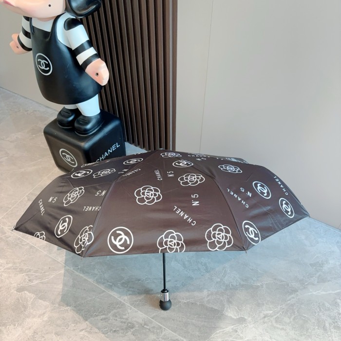 高品質 シャネル コピーおすすめ Chanel 三つ折り自動折りたたみ式晴雨傘
