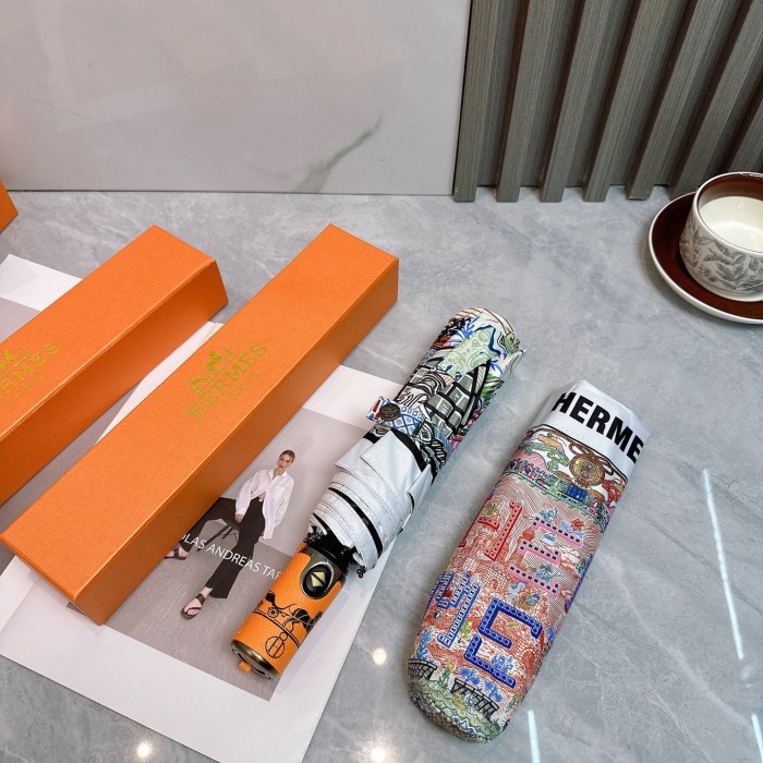 累積売上総額第１位！ エルメス コピーおすすめ Hermes の折り畳み式晴雨傘