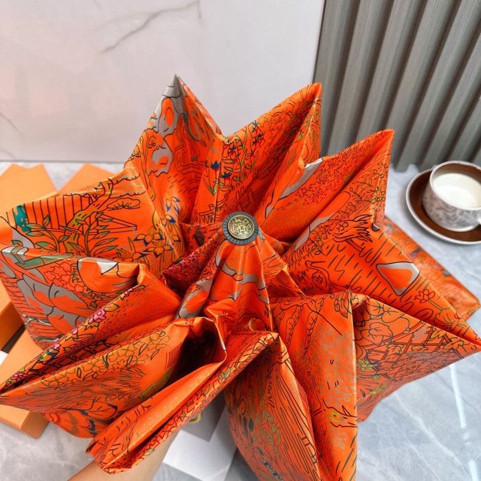 新作 エルメス スーパーコピー Hermes の折り畳み式晴雨傘
