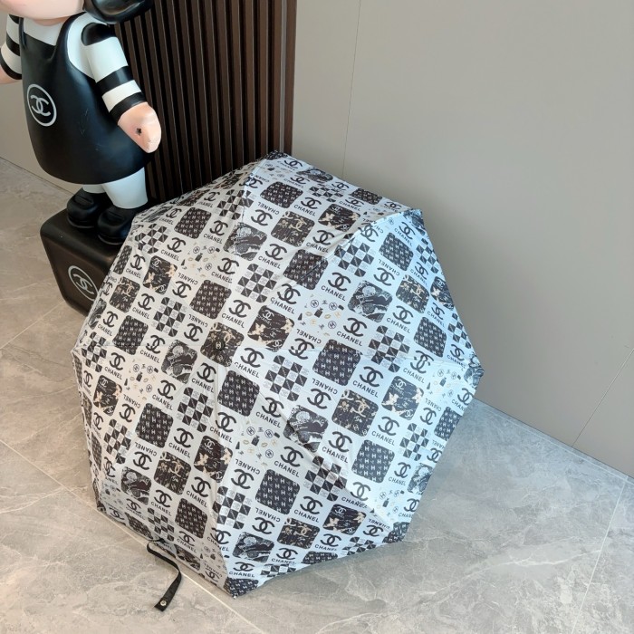累積売上総額第１位！シャネル コピー Chanel 三つ折り自動折りたたみ式晴雨傘