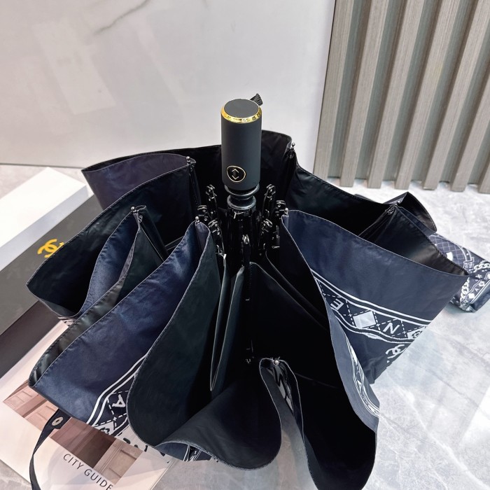 一目惚れ♪ シャネル スーパーコピー CHANEL リボン 夏の新作全自動折りたたみ晴雨傘