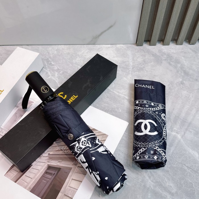 一目惚れ♪ シャネル スーパーコピー CHANEL リボン 夏の新作全自動折りたたみ晴雨傘