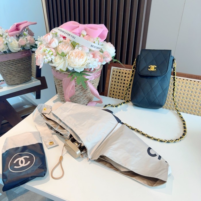 ★超人気 シャネル 偽物通販 Chanel 5割引の小型晴雨傘