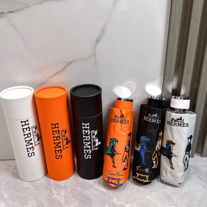 稀少 エルメス n級品 Hermes の折り畳み式晴雨傘