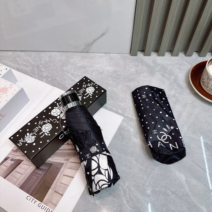 超奇跡の入荷☆シャネル 激安通販 Chanel 三つ折り自動折りたたみ式晴雨傘