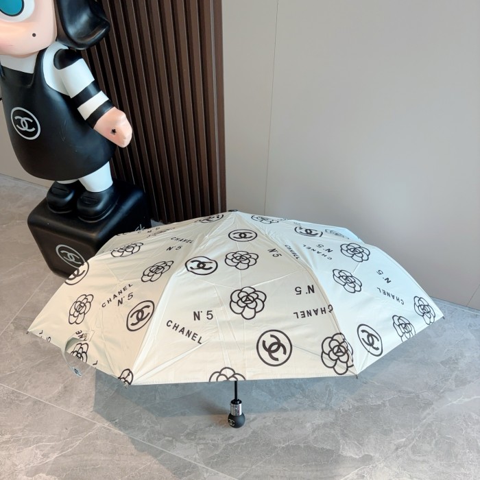 超話題! シャネル 激安偽物 Chanel 三つ折り自動折りたたみ式晴雨傘