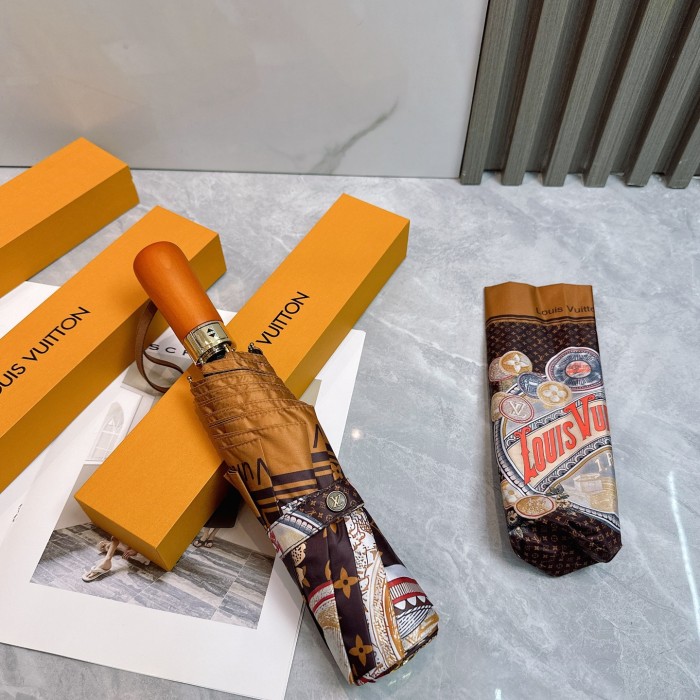 稀少 ルイヴィトン 激安通販 Louis Vuitton 三つ折り日焼け止め傘