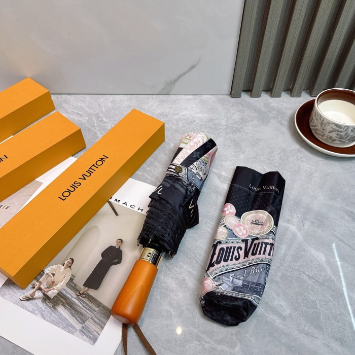 大人気 ルイヴィトン 偽物通販 Louis Vuitton 三つ折り日焼け止め傘